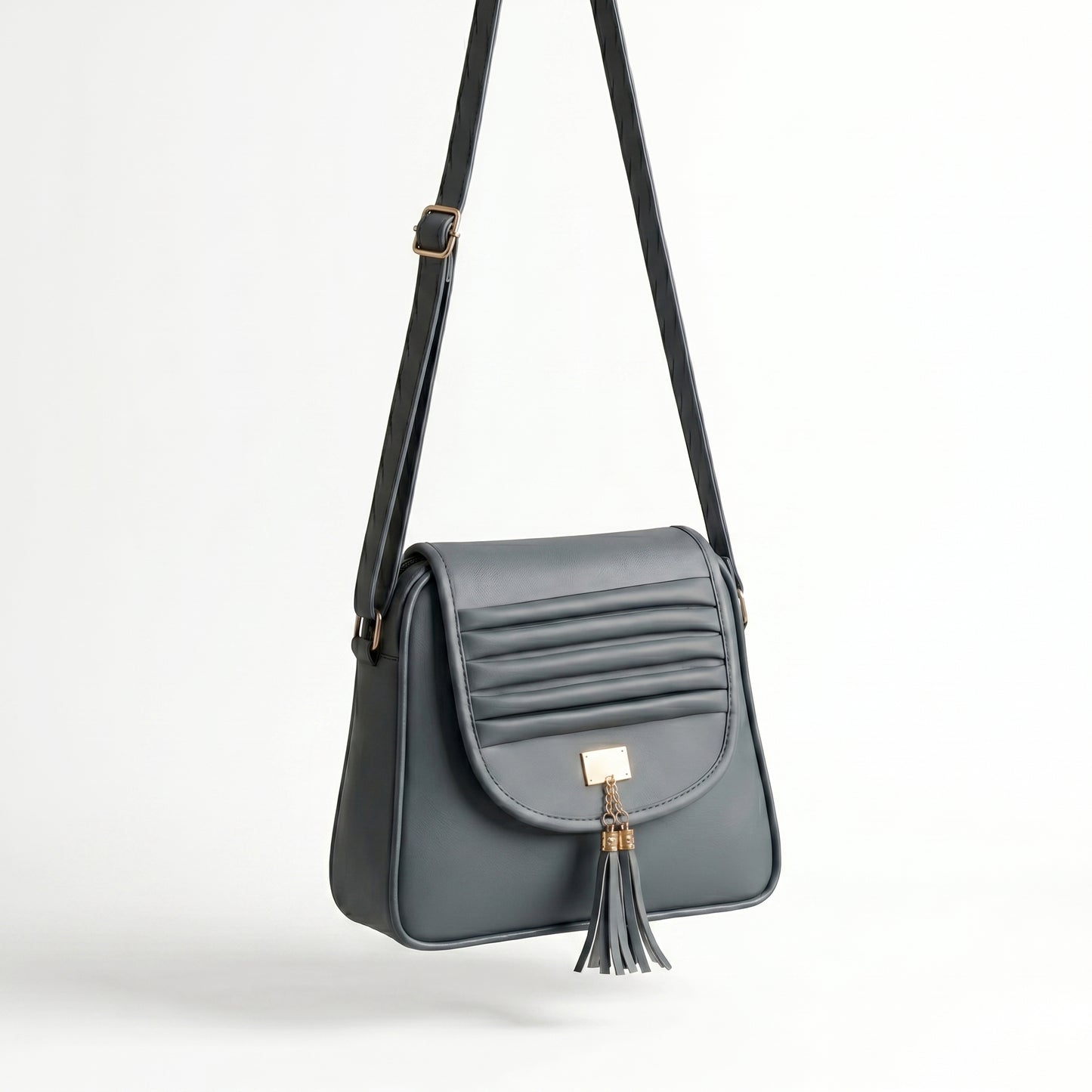 Midnight Charm Tassel Sling Bag