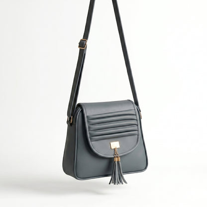 Midnight Charm Tassel Sling Bag