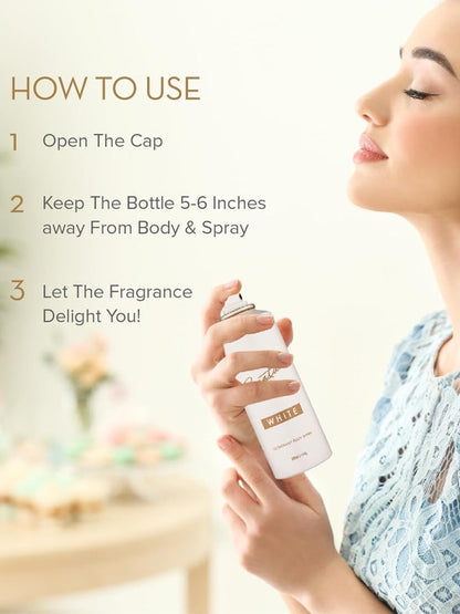 Signature Premium White Fragrance Body Spray 200 Ml