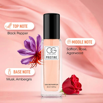 OG Beauty Luxury Pure Elegance Eau De Parfum Gift Set – 4 Pcs (Charade, Solace, Enchant, Pristine) | 20 ml Each – Long-Lasting Premium Fragrances for Men & Women