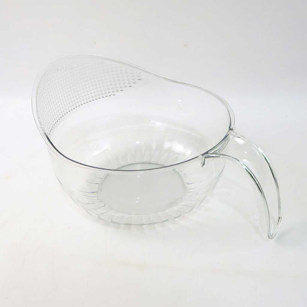 Multipurpose Transparent Plastic Bowl  Basket With Handle (1 Pc)