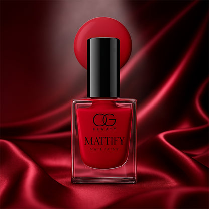 OG Beauty Red Carnival Matte Nail Paint + FREE Assorted Nail Paint