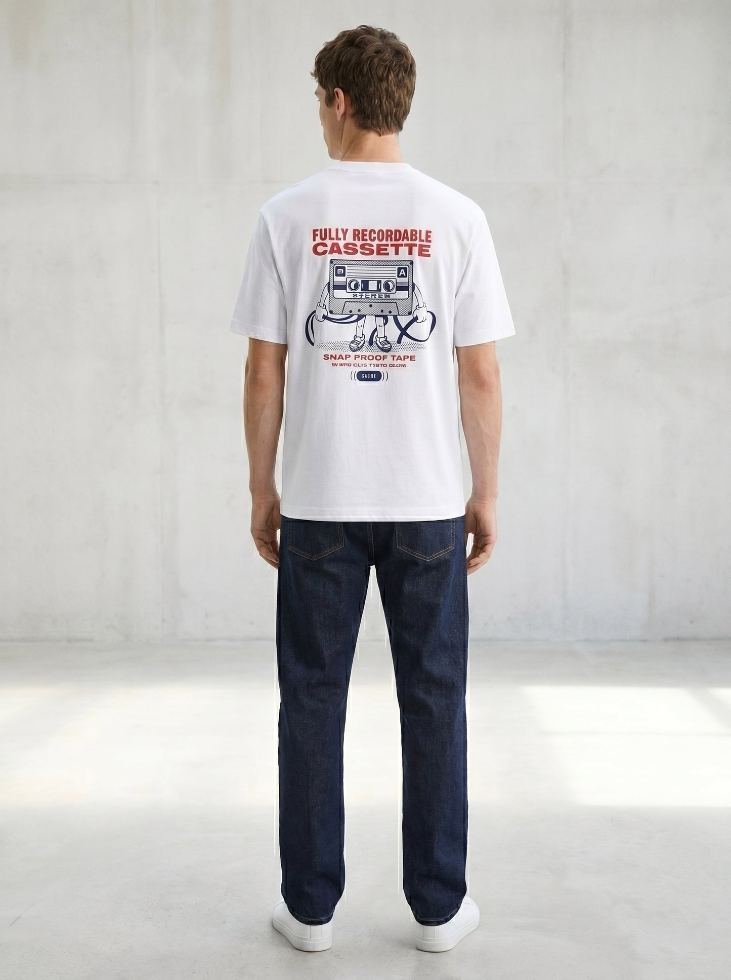 Retro Cassette Graphic Unisex Standard Crew T-Shirt