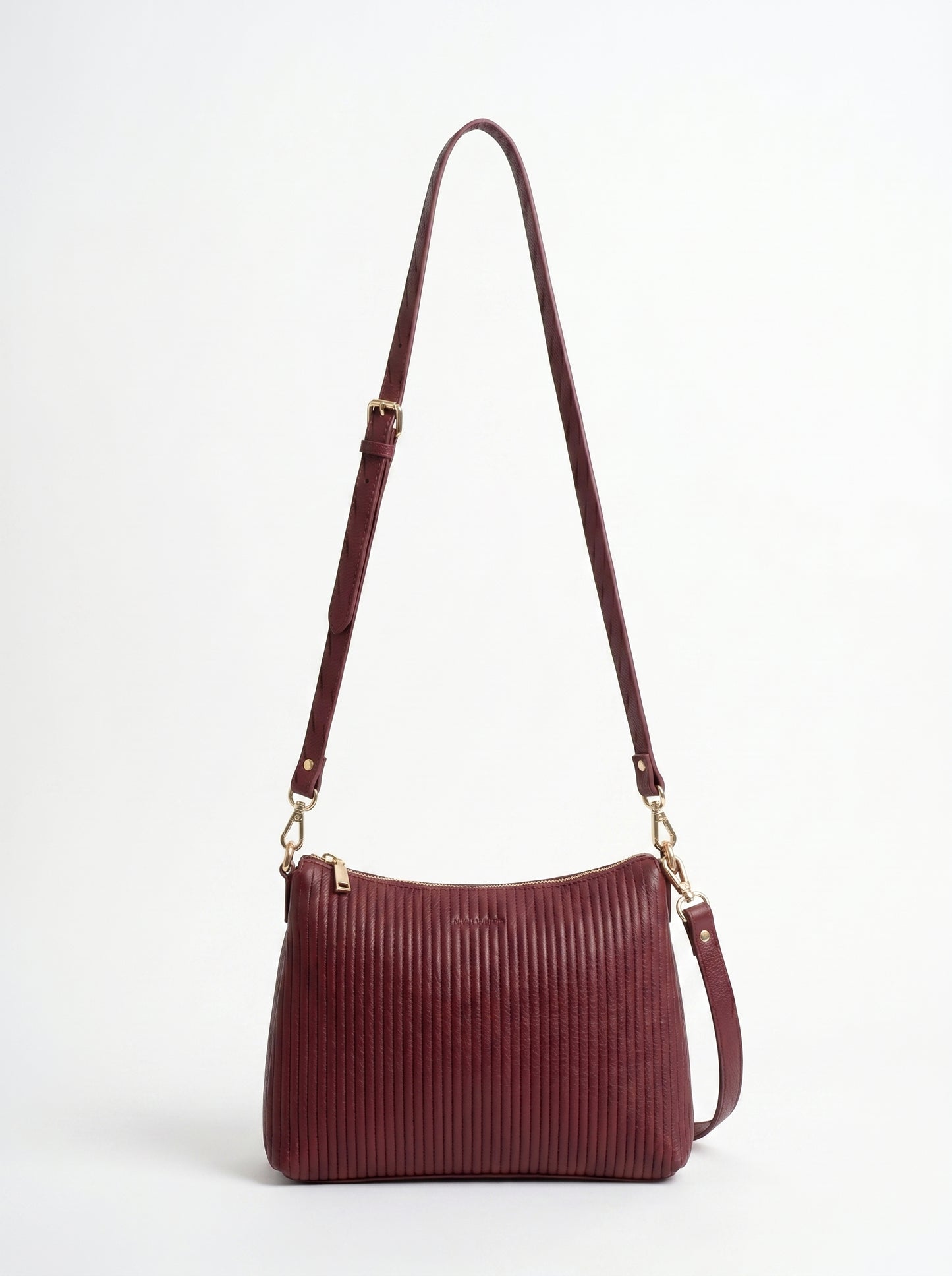 Velvet Wine Elegance Shoulder Bag
