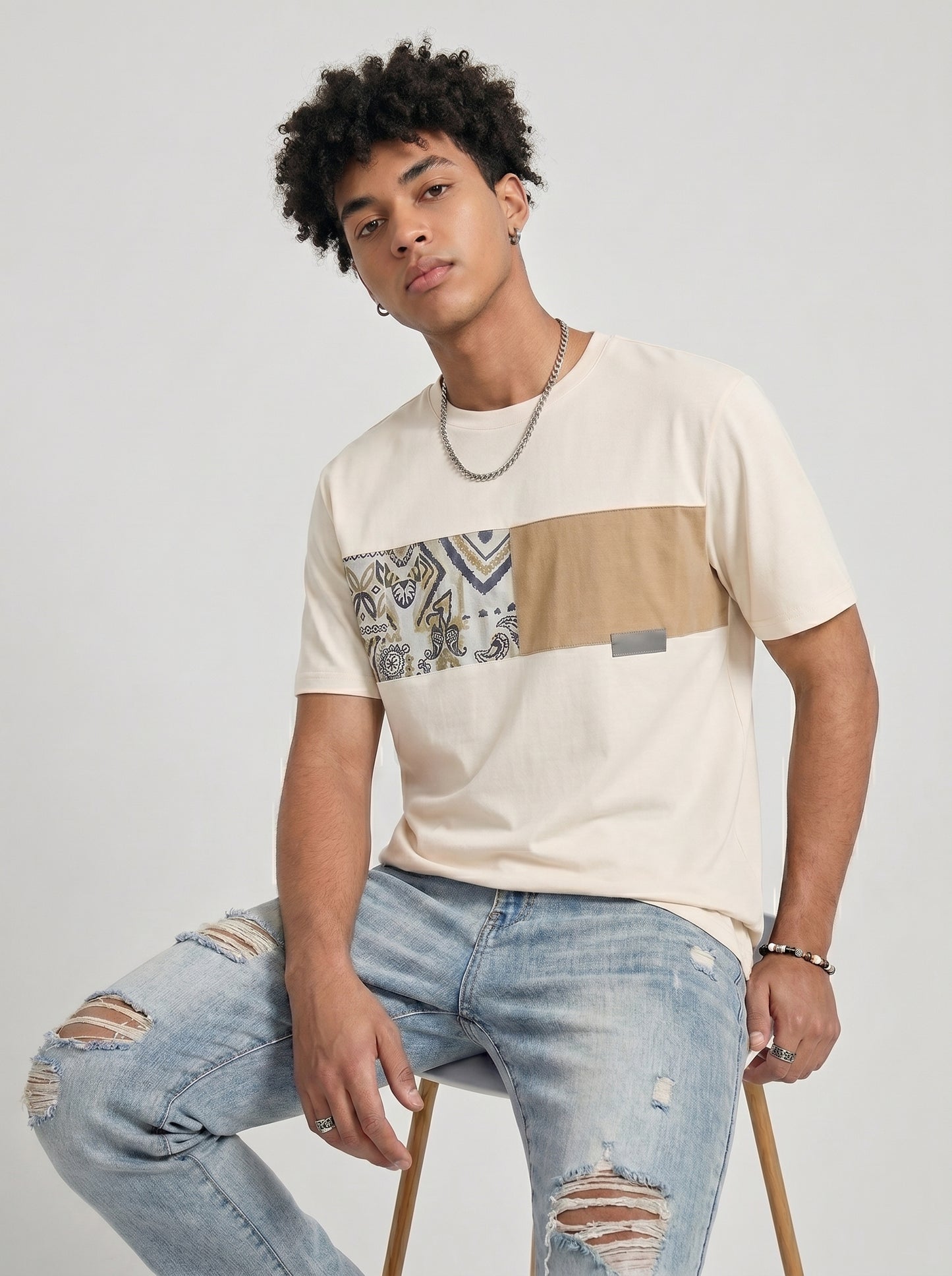 Oversized T-Shirt - Beige