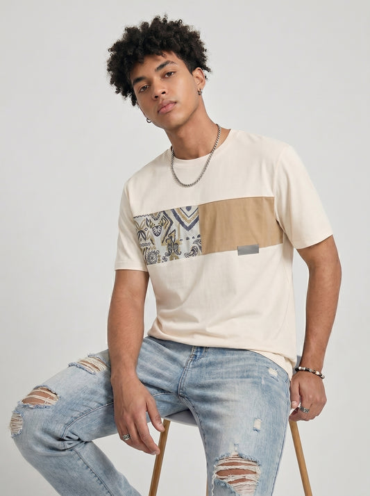 Oversized T-Shirt - Beige
