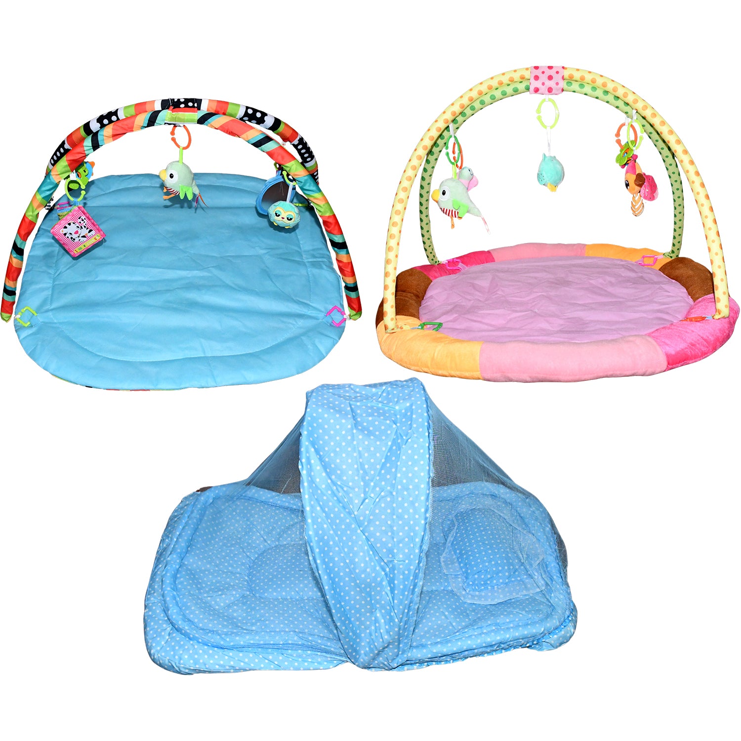 Multipurpose Baby Play Gym And Sleeping Mat (Mix Design  1 Pc)