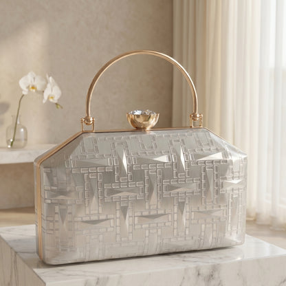 Crystal Pearl Luxe Statement Handbag