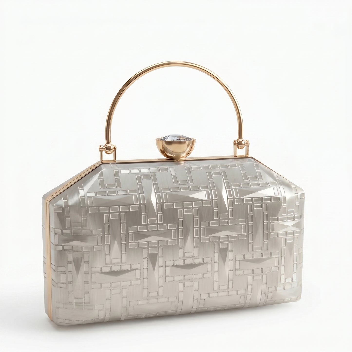 Crystal Pearl Luxe Statement Handbag
