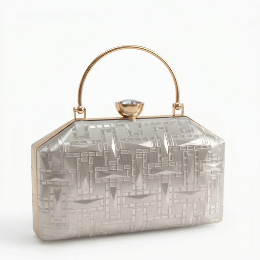 Crystal Pearl Luxe Statement Handbag