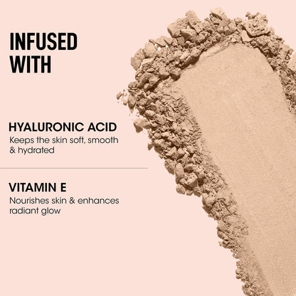 OG Beauty Hazelnut Flawless Touch Compact Powder – Shade Brew – Enriched with Hyaluronic Acid & Vitamin E – 9 GM – Long Lasting Matte Finish Face Makeup