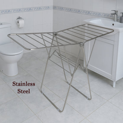 Stainless Steel Heavy Duty Foldable Cloth Drying Stand (1 Pc)