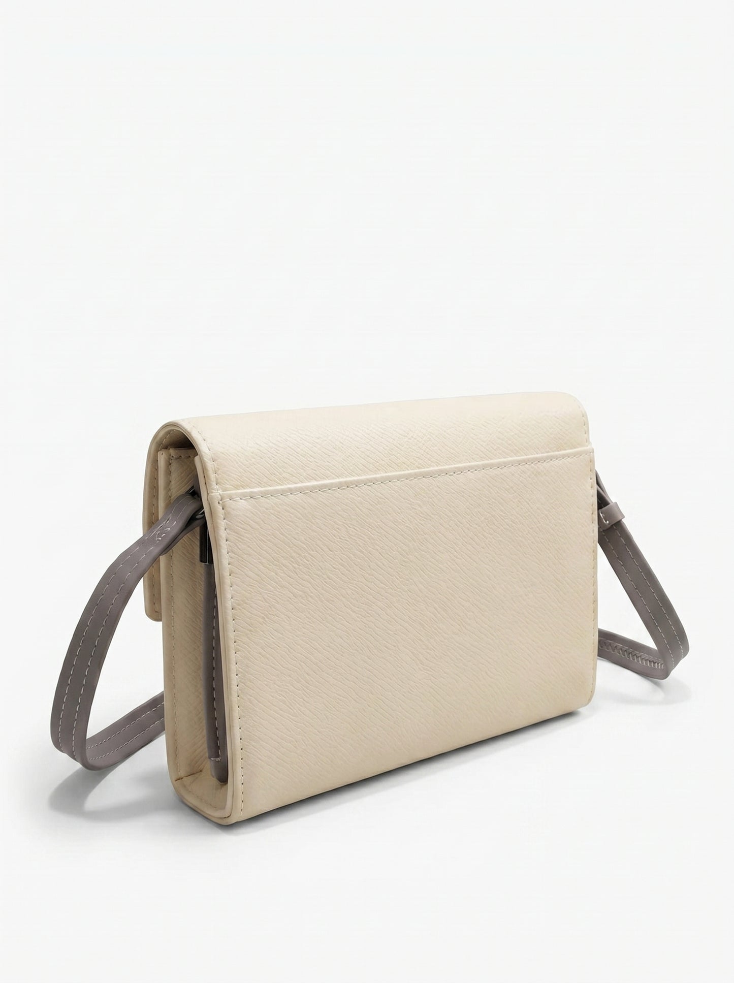 Ivory Aura Elegant Sling Clutch Bag for Women | Premium Cream Party Handbag with Metallic Clasp