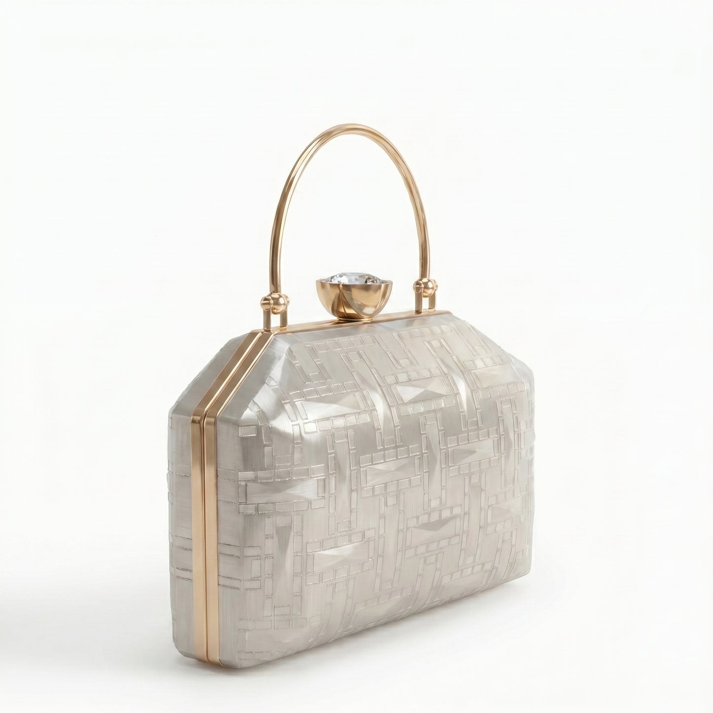 Crystal Pearl Luxe Statement Handbag