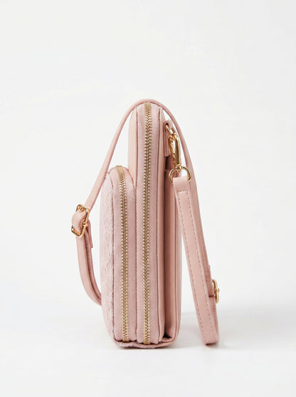 Blush Bloom Ethnic Crossbody Sling Bag