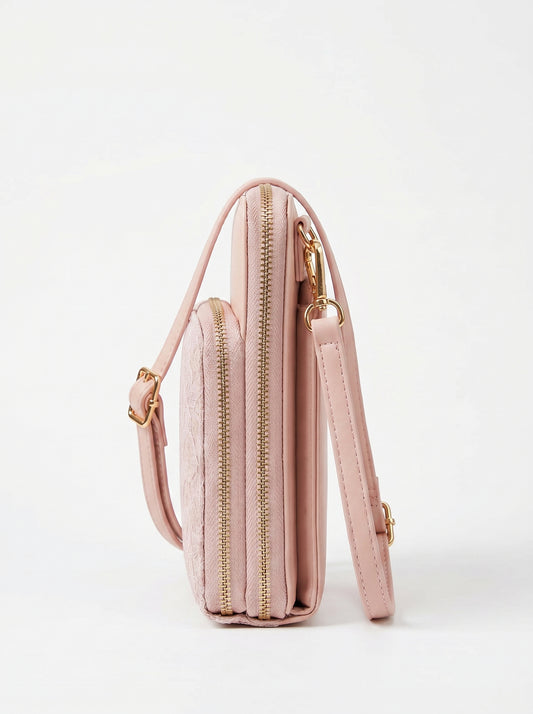 Blush Bloom Ethnic Crossbody Sling Bag