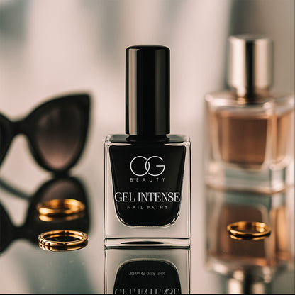 OG Beauty Black Beauty Gel Nail Polish + FREE Assorted Nail Paint