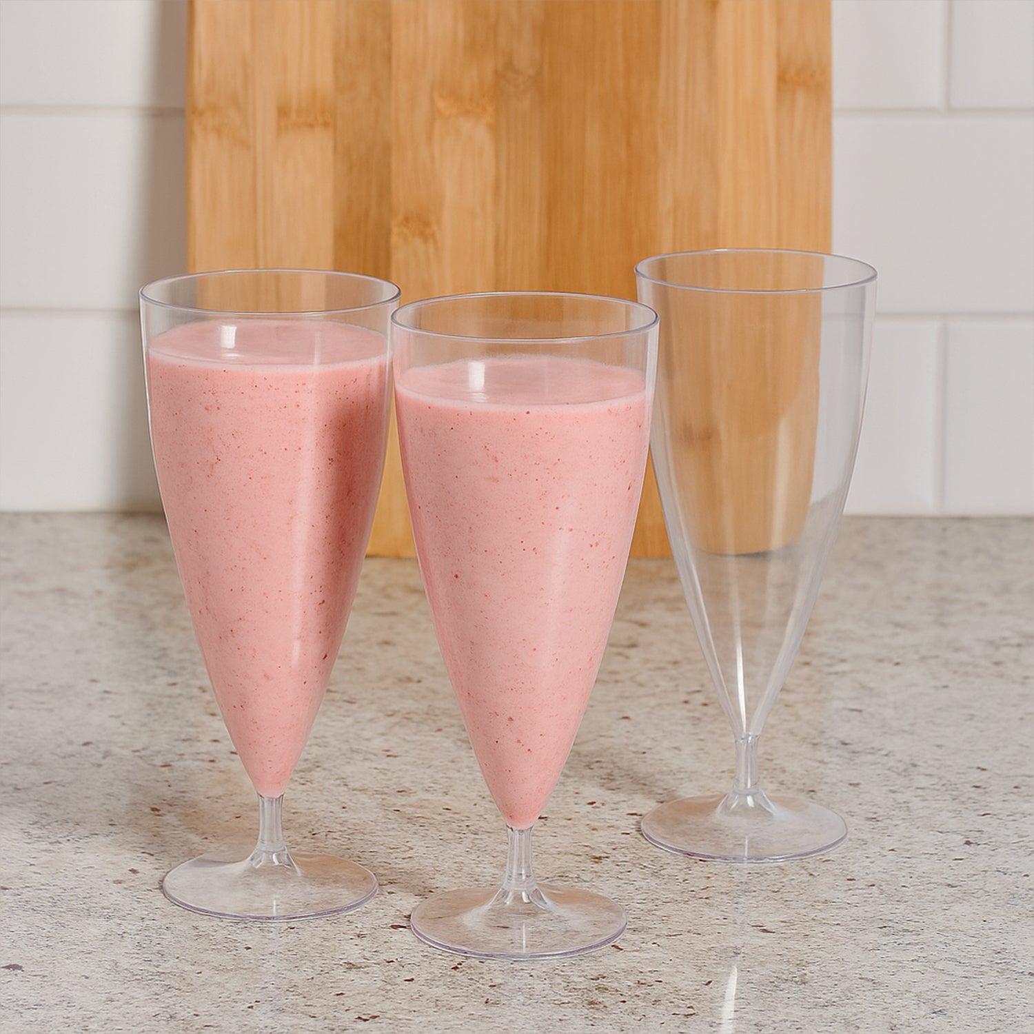 Shake Coco Glass Set – 6 Piece Transparent Tall Glasses for Milkshakes, Juices, Mocktails &amp; Party Drinks (230 ml Each)