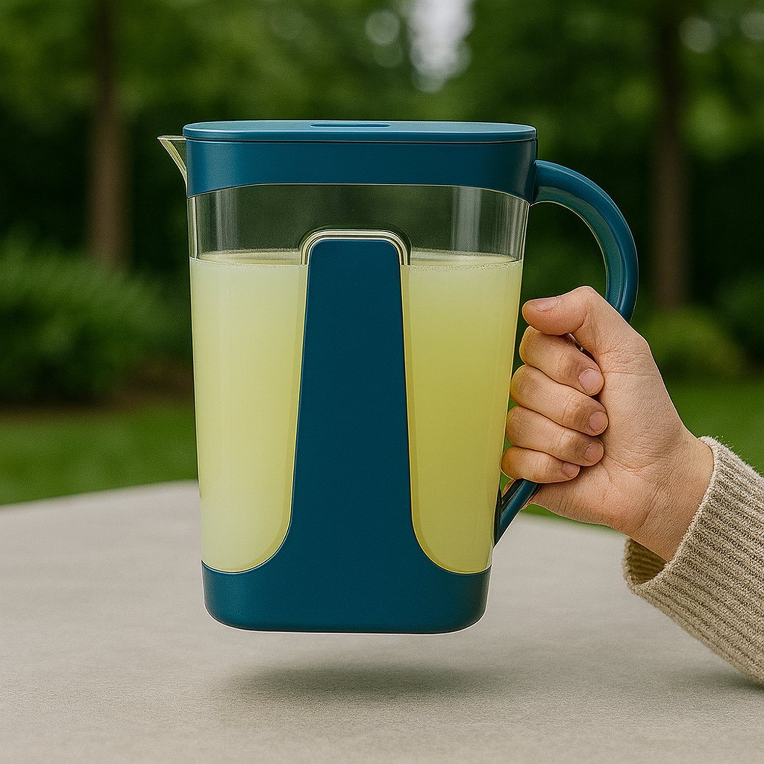 Supermom Plastic Pure Water Jug – 2000 ML, Transparent, Unbreakable & Reusable