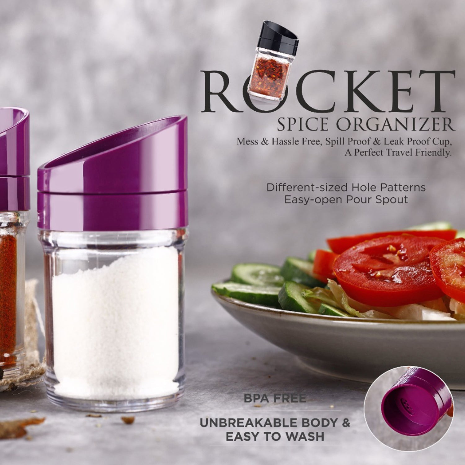 Apex Slant-Lid Kitchen Storage Jar Set (2 Pc) – Airtight Plastic Containers for Tea, Coffee, Sugar, Spices & More