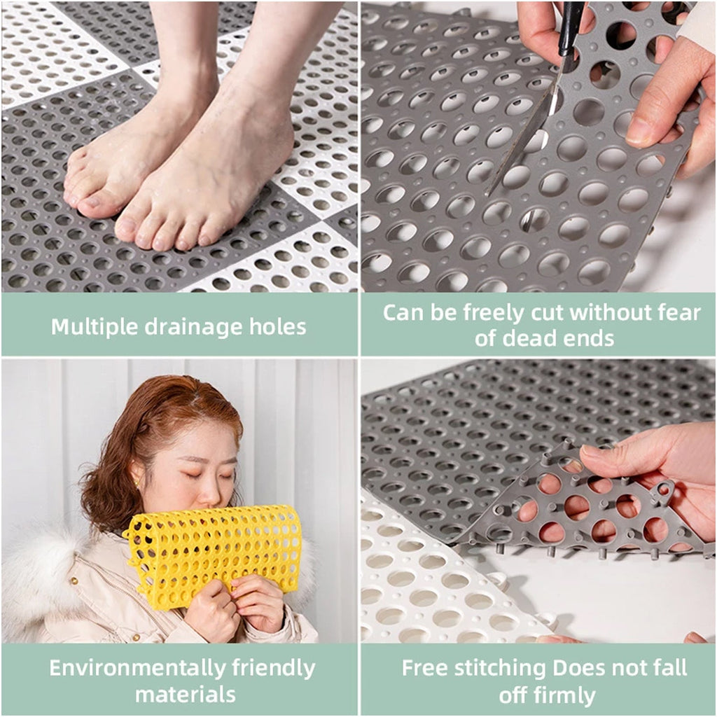 Bath Anti Slip Mat Used While Bathing And Toilet Purposes To Avoid Slippery Floor Surfaces. (Pack Of 6)