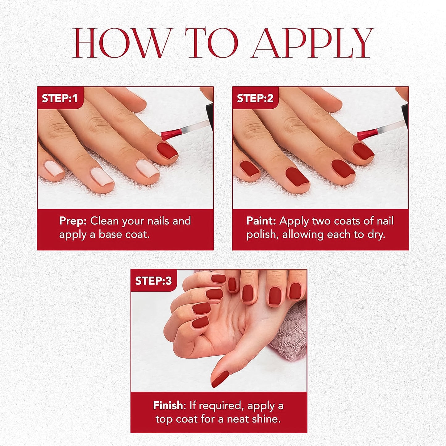 OG Beauty Red Carnival Matte Nail Paint + FREE Assorted Nail Paint
