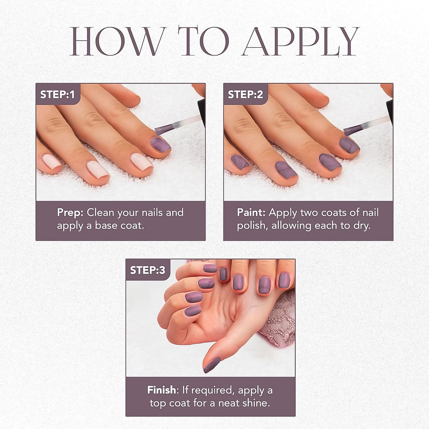 OG Beauty Opal Purple Metallica Nail Polish + FREE Assorted Nail Paint
